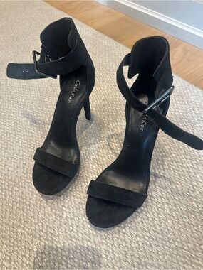 calvin klein women's fairy dress sandals Calvin Klein | Shoes | Calvin Klein Womens Fairy Dress Sandals Dark Blue Medium